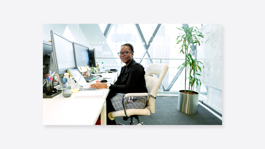 Businesswomen working in the office.